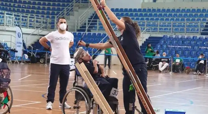 Εξοπλισμος για αθλητες Boccia δια χειρος Χανιωτισσας