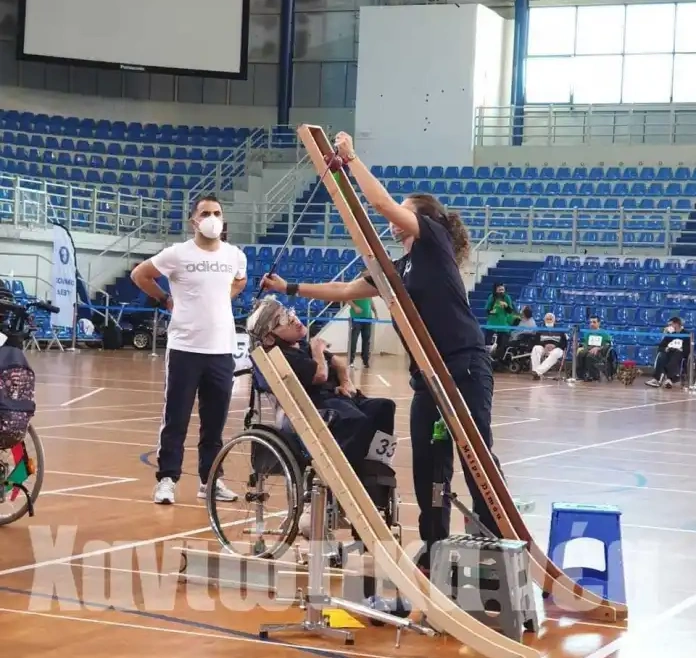 Εξοπλισμος για αθλητες Boccia δια χειρος Χανιωτισσας