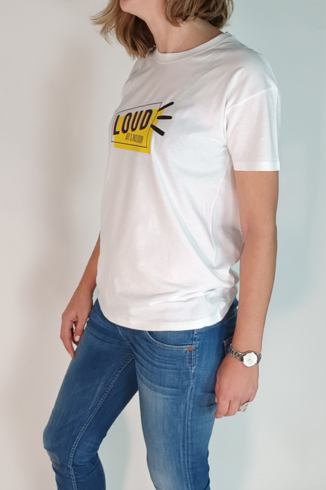 T-Shirt - Λευκό (Μπλουζάκι με το λογότυπο Loud) - Image 4
