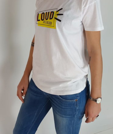 T-Shirt - Λευκό (Μπλουζάκι με το λογότυπο Loud)