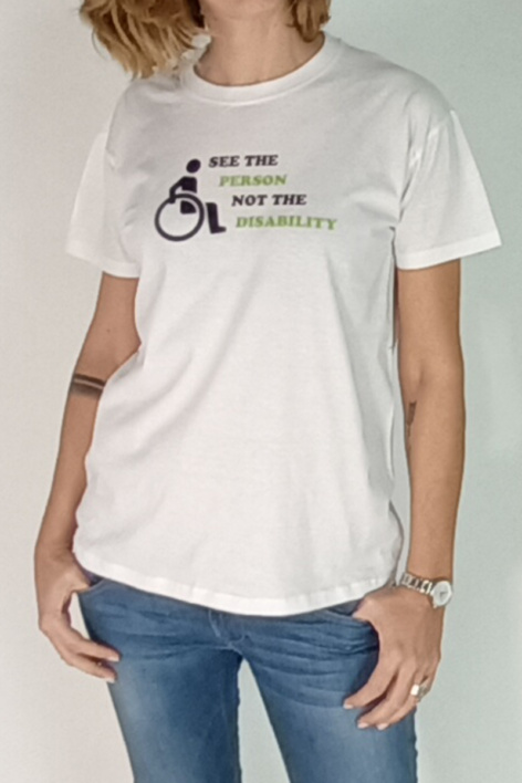 T-Shirt - Λευκό (See the person not the disability)